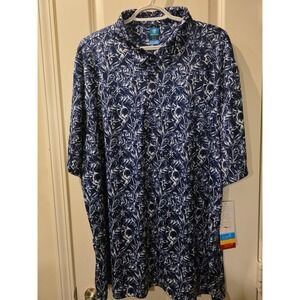 Pro Tour Polo Shirt Mens Navy Golf Coolplay Sunplay Motionplay‎ SZ XXL NWT